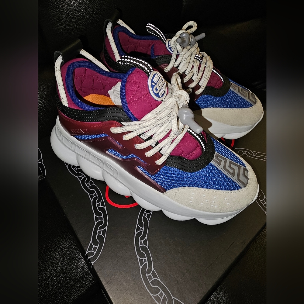 Versace Chain link Sneakers Size 37.5